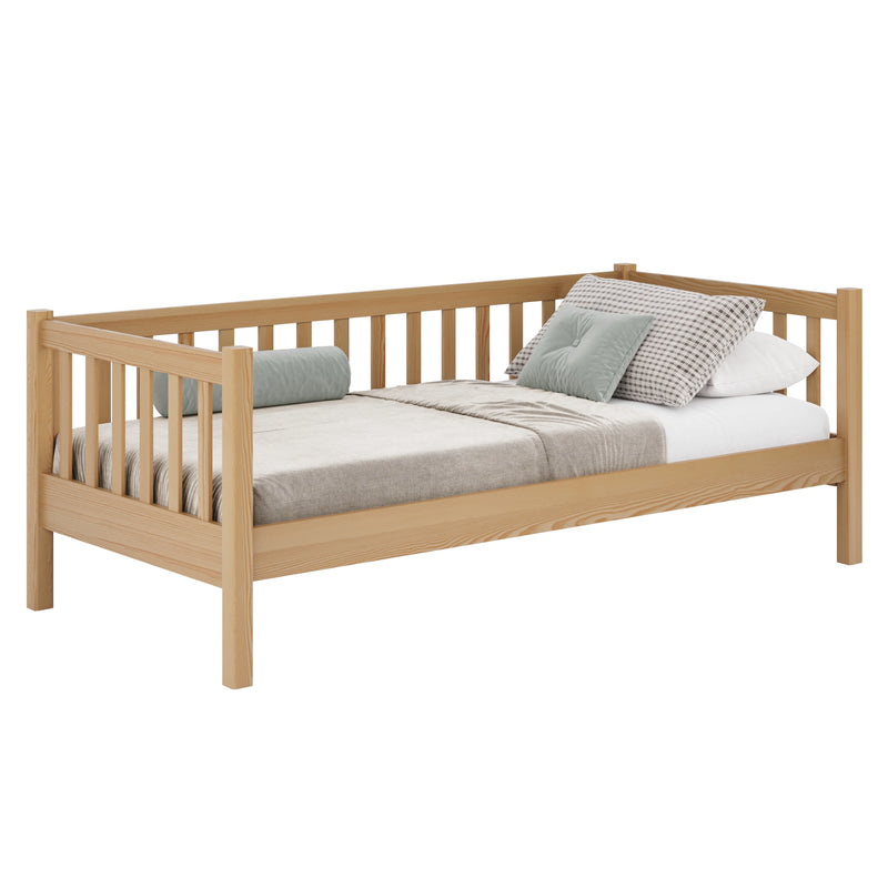 Slaapbank houten naturel grenen – kinderkamer, Scandinavische stijl Nizio