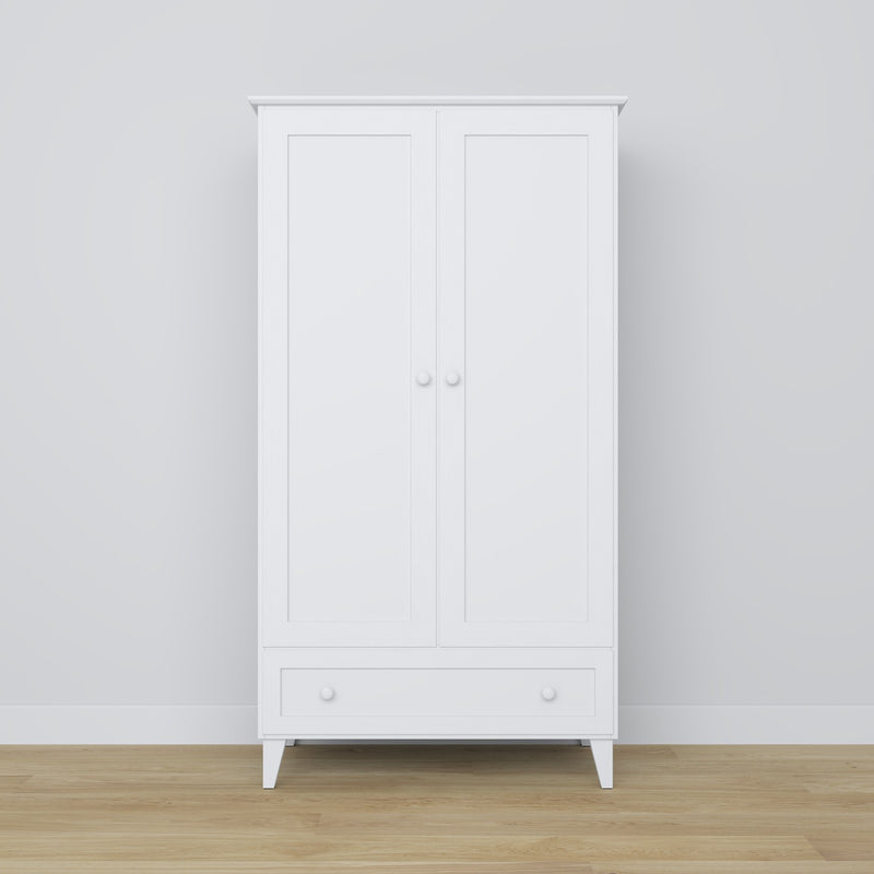 armoire 2D1S Scandi en bois dans la couleur sur commande RAL/NCS – bois massif, Nizio