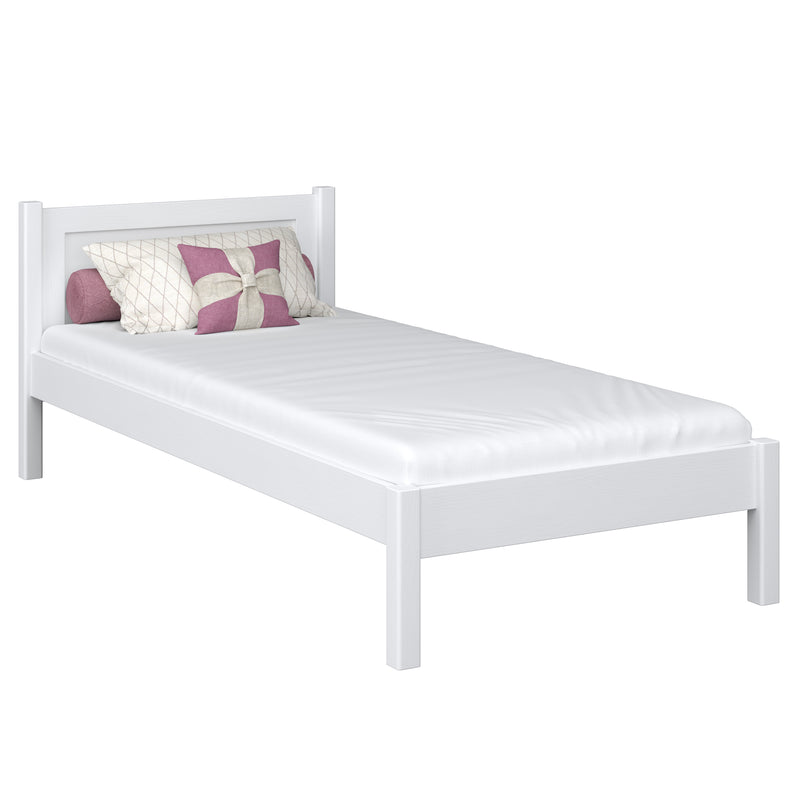 lit simple N02 en bois dans la couleur sur commande RAL/NCS – bois massif, Nizio