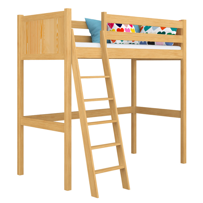 Hoogslaper houten naturel grenen – kinderkamer, massief hout, scandi stijl