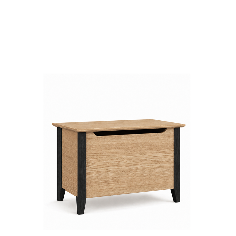 Eiken kist Scandi natureel eiken / zwart
