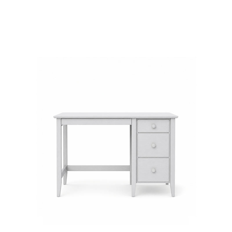 Desk with 3 drawers wooden grey – office and youth room, scandi