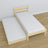 Bed with mattress drawer clear pine made of wood – dimensions, Nizio