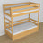 Natural Pine Wooden Bunk Bed – Interior of Mattress Drawer, Children’s Room