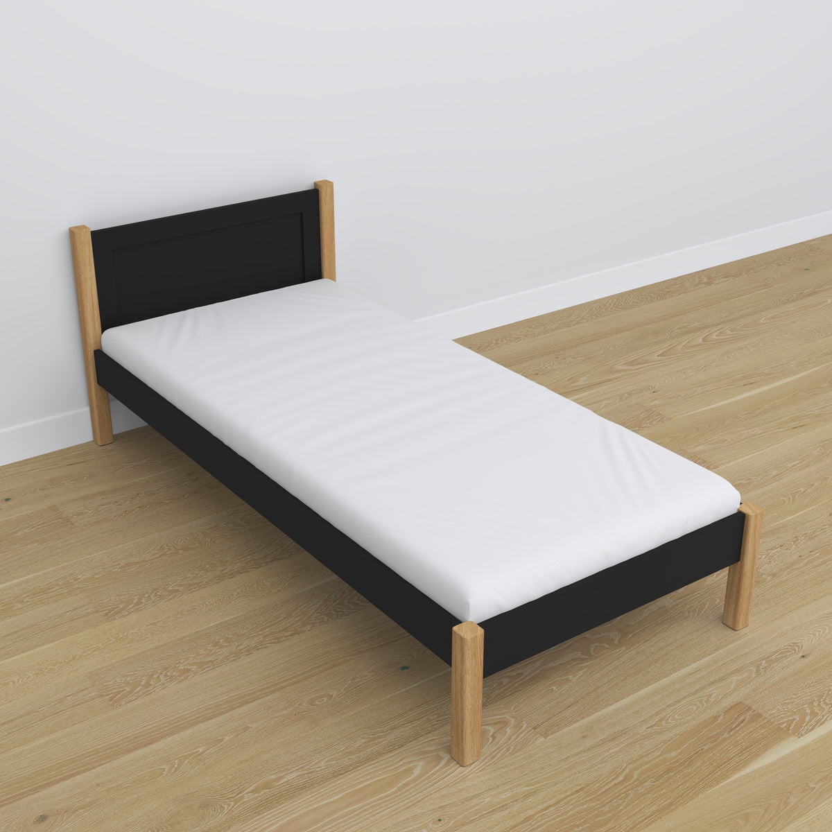 Sommier en pin Nizio pour lit simple – base durable