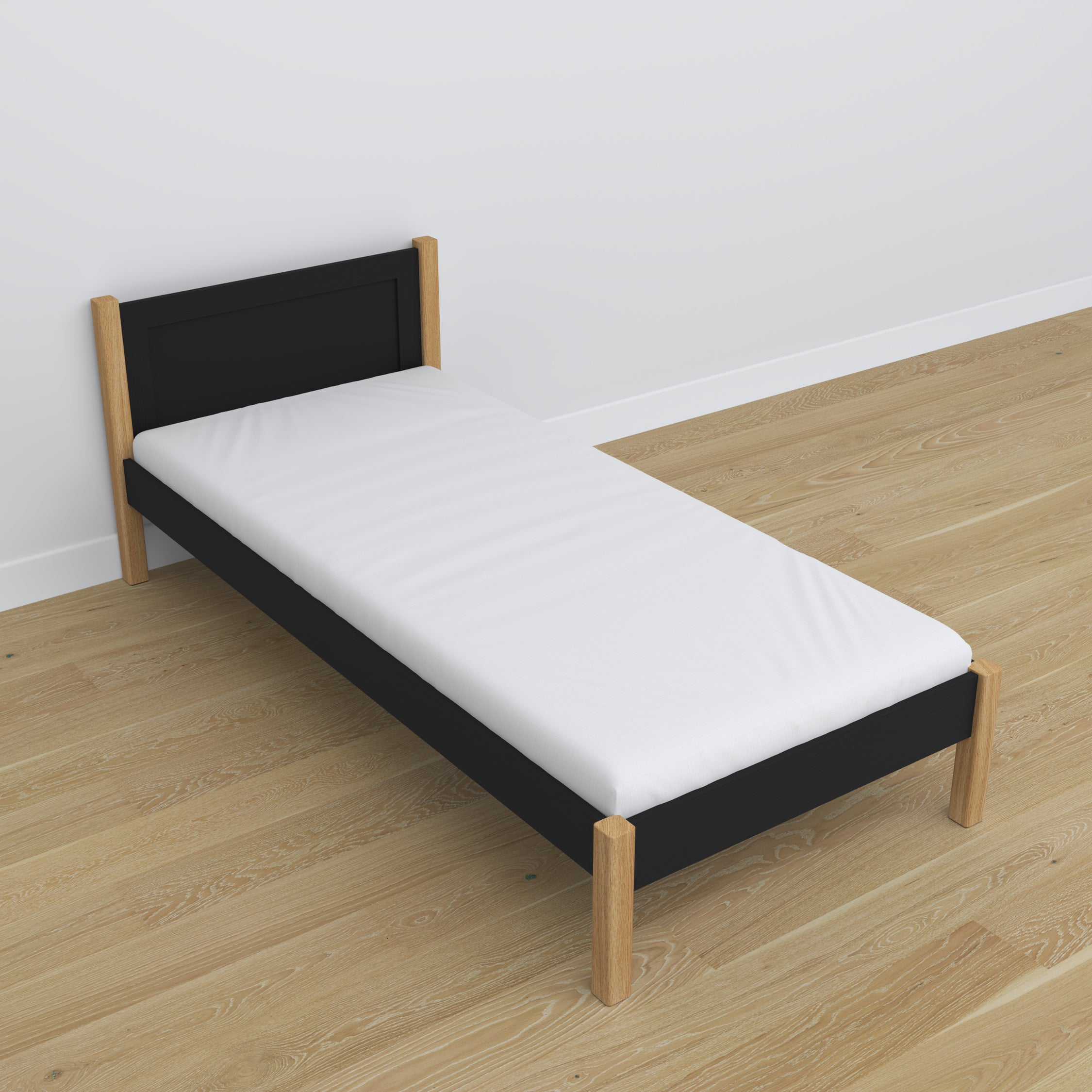 Sommier en pin Nizio pour lit simple – base durable
