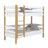 Houten stapelbed wit-eiken – kinderkamer, massief hout, Scandinavische stijl