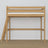 Hoogslaper naturel eiken – eikenhouten ladder en bedhekje, Nizio Home