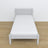 Bed grey made of wood – dimensions and diagram, Nizio Home