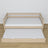 Bleached oak sofa bed with mattress drawer made of oak – dimensions, Nizio