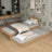 Lit avec tiroir pour matelas en chêne chêne naturel – chambre d'enfant, scandinave Nizio