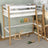 Houten hoogslaperbed wit-eiken in de kinderkamer – scandi inrichting, houten