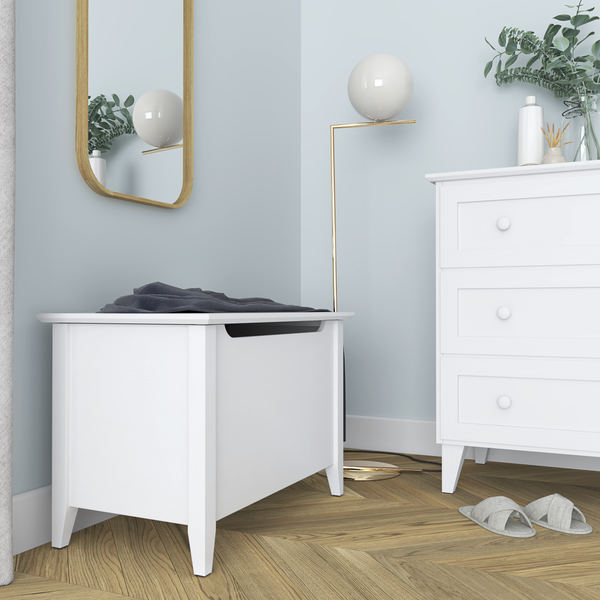Houten kist Scandi wit