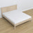 Houten tweepersoonsbed gewit eiken – afmetingen en schema, Nizio Home