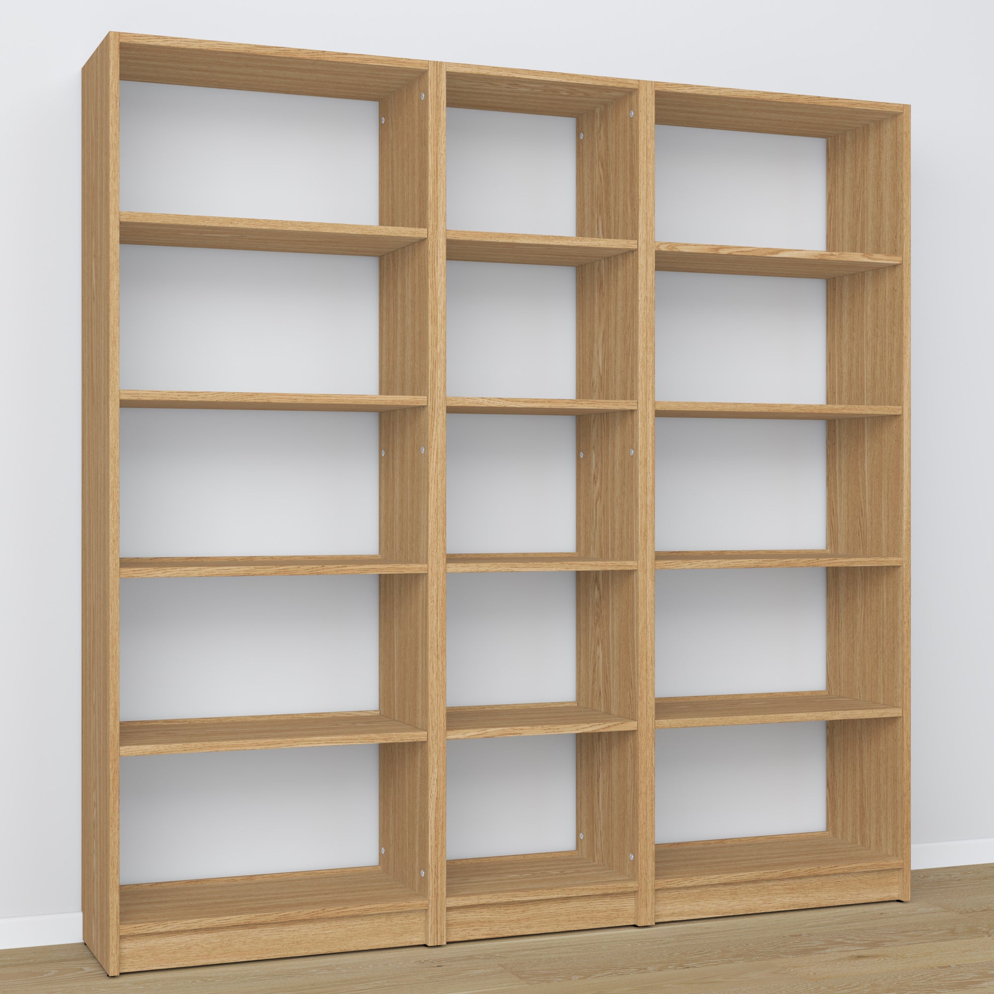 Étagère en chêne chêne naturel – dimensions et schéma, Nizio Home