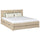 Lit double avec tiroir en chêne chêne blanchi – chambre, schowek, style scandinave