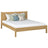 Tweepersoonsbed eiken naturel eiken – slaapkamer, massief hout, scandinavische stijl