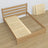 Tweepersoonsbed naturel eiken van eiken – afmetingen en schema, Nizio Home