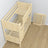 Stapelbed transparant grenen – houten lattenbodem met latten, lade voor matras