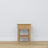 Bedside table with drawer N01 oak natural oak – bedroom, Scandinavian style