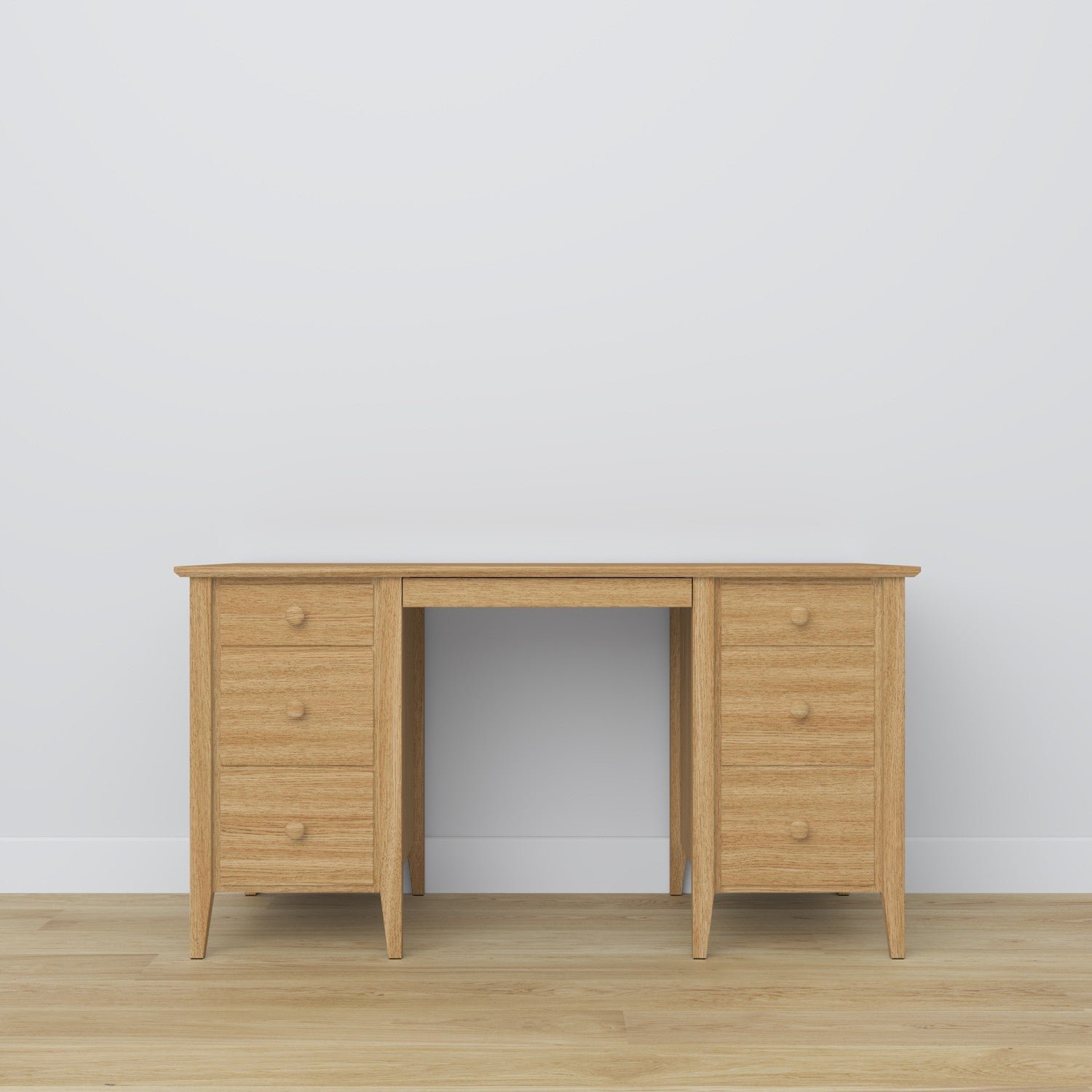 Bureau 6S en chêne chêne naturel w bureau – décoration scandinave, Nizio