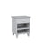 Table de chevet N02 gris en bois – vue de côté, Nizio Home