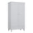 Wardrobe 2D1S wooden grey – side view, depth and proportions of the furniture