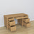 Bureau 6S en chêne chêne naturel – tiroirs ouverts, rangements pour documents