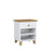 Table de chevet N02 en bois blanc avec chêne w chambre – décoration avec lampe de nuit