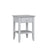 Table de chevet N01 gris en bois – vue de côté, Nizio Home