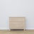Chest of drawers 3S bleached oak – handle and drawer front, close-up of oak finish