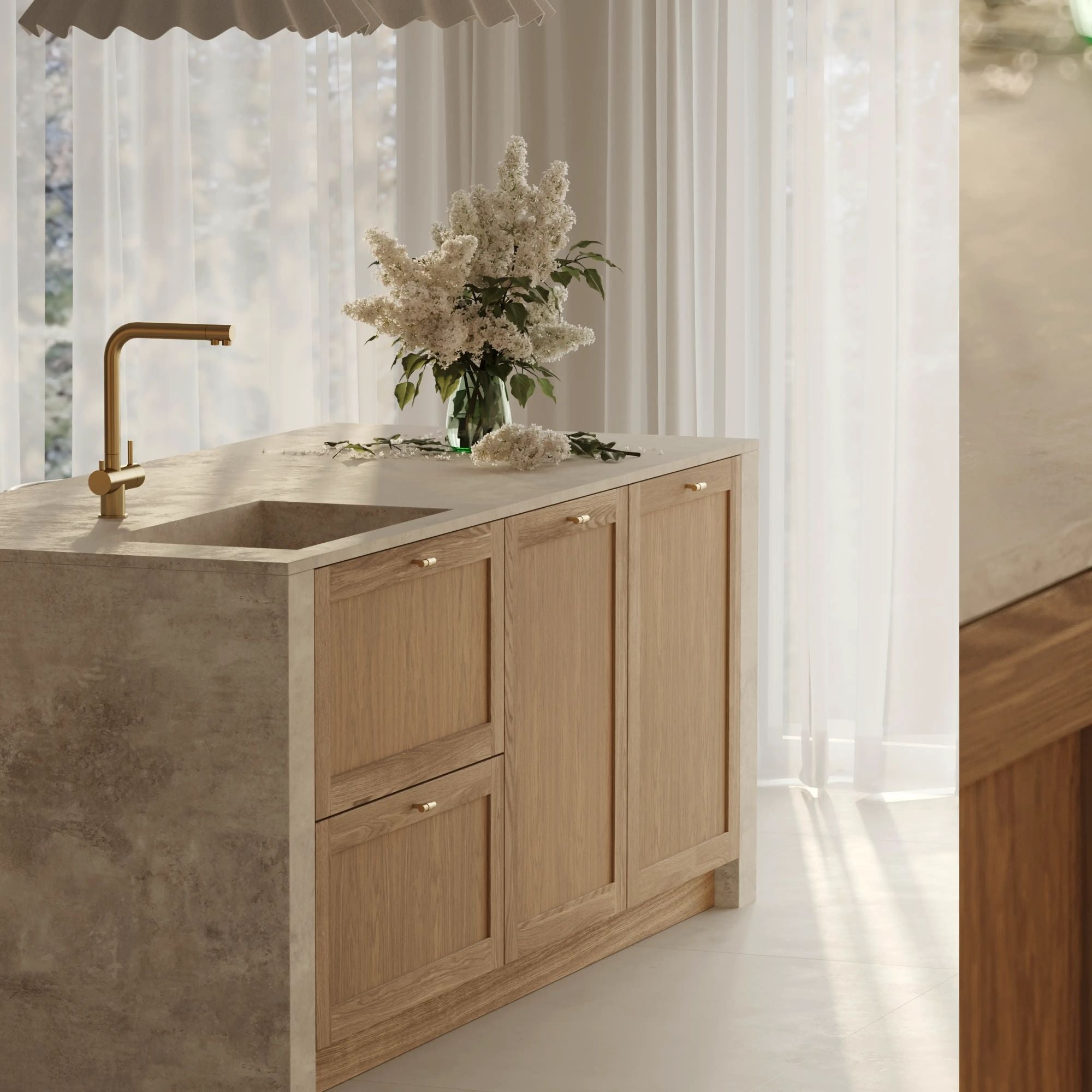 Oak front panel Nizio – color and oak shade overview