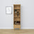 Étagère z tiroir en chêne chêne naturel 57 cm – salon i bureau, style scandinave