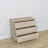 Chest of drawers 3S oak bleached oak 105 cm in bedroom – Scandinavian arrangement