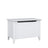 Chest white wooden – side view, furniture proportions, Nizio