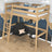 Hoogslaper naturel eiken in kinderkamer – scandi inrichting, eiken