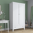 Houten kast 2D1S Scandi wit