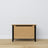 Coffre en chêne chêne naturel avec noir – rangement et siège, style scandinave Nizio
