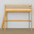 Hoogslaper naturel grenen – ladder en bedhek houten, Nizio Home