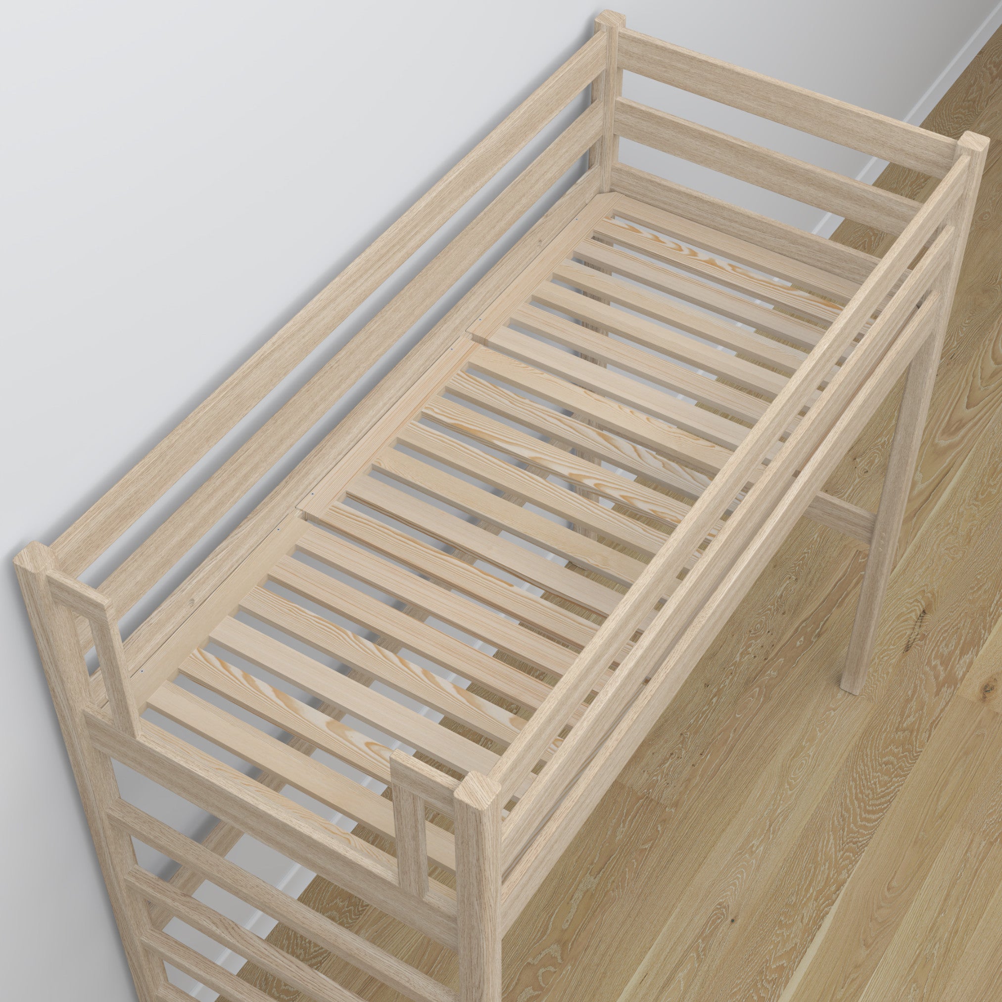 Hoogslaper eiken gewit eiken – details van verbindingen en ladder, Nizio Home