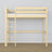 Hoogslaper transparant grenen – ladder en bedhek houten, Nizio Home