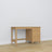 Desk 3S natural oak – oak, compact tabletop, front view, Nizio