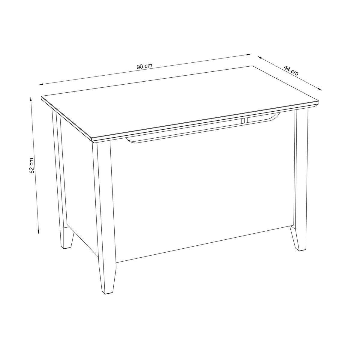 Oak chest Scandi oak natural