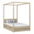 Hemelbed met lade eiken gewit eiken – kinderkamer, scandi stijl