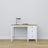 Bureau z 3 tiroirmi en bois blanc avec chêne – bureau i chambre de jeune, scandinave