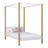 Bed met hemelbed van hout wit-eiken – kinderkamer, Scandinavische stijl Nizio