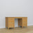 Bureau 6S naturel grenen – grenenhout, breed werkblad, vooraanzicht, Nizio