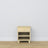 Pine bedside table 1S N02 Scandi clear pine