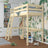 Hoogslaper transparant grenen in kinderkamer – scandi inrichting, houten