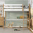 Hoogslaper houten wit-eiken – kinderkamer, massief hout, scandi stijl